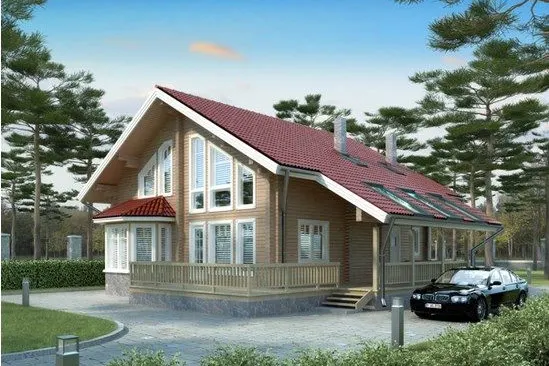Дом с мансардой 220 м²